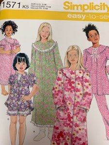 Simplicity Pattern 1571 size 3-6 ruth sewing room