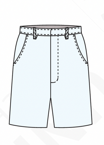 Berean Junior Academy - Boys Flat Front Shorts  w/Adjustable Waist U643