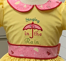 Singing in the Rain  Applique   - Embroidery Design Instant download Machine Embroidery - This is NOT a PATCH!