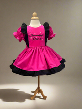 Stunning Star Pink Ruffle Pinafore Dress with a twirl skirt -Custom sizes