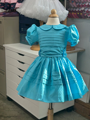 Vintage style Dress with tucks on the bodice and skirts - Build your own OOAK outfit. Pick your colors