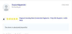 Pageant Sunday Best Cinderella Pageants - Poly Silk Dupioni - Little Miss
