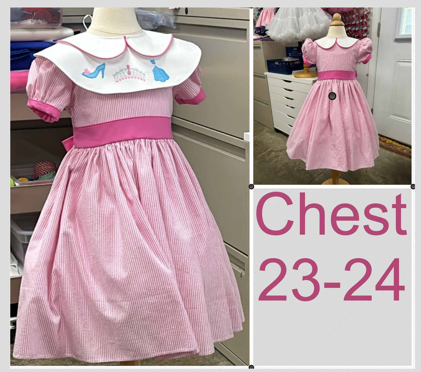 Cinderella Embroidery  Casual Wear, personality dress, interview dress  RTS see measurements below