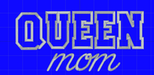 custom listing for Jessica Hanna "Queen Mom" with name on the sleeve Royal Blue Sweatshirts