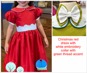 custom listing for Sarah Estes Beauty - Sunday Best - Poly Silk Red with embroidery Collar Add Diaper Cover / custom size custom listing for Sarah Estes Beauty - Sunday Best - Poly Silk Red with embroidery Collar Add Diaper Cover / custom size