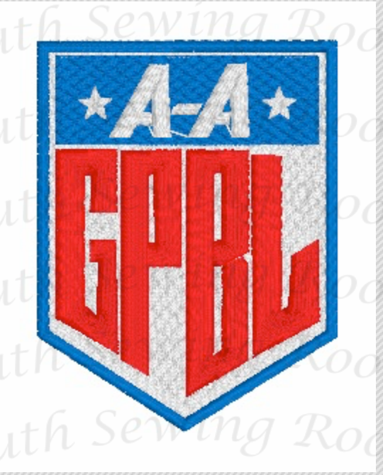 AAGPBL  Sleeve Logo  - Design Instant Download Machine Embroidery - This is NOT a PATCH!