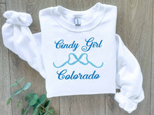 Royal Blue Cindy Girl State Sweatshirts - Personalized-- other colors sweatshirt available