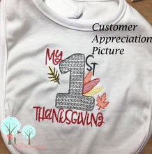 My First Thanksgiving Vintage Stitch -   Embroidery Design Instant Download Machine Embroidery
