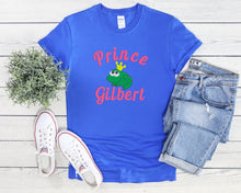 Blue Tee Shirt of Prince Gilbert   - personalize T-Shirt