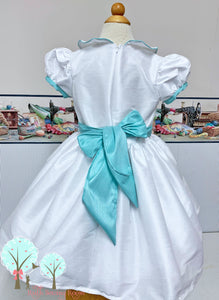 Beauty - Sunday Best - Poly Silk Dupioni  - Wedding Flower Girl - Easter - Tea Party Dress - Birthday Party Dress - Princess