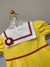 Reserved listing for Carle  --yellow fabric red trim