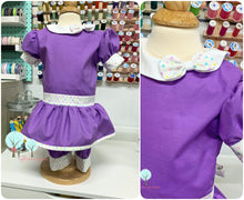 RTS size 18m/24m/2t  OOAK casual wear Tunic Peter Pan and Short Set