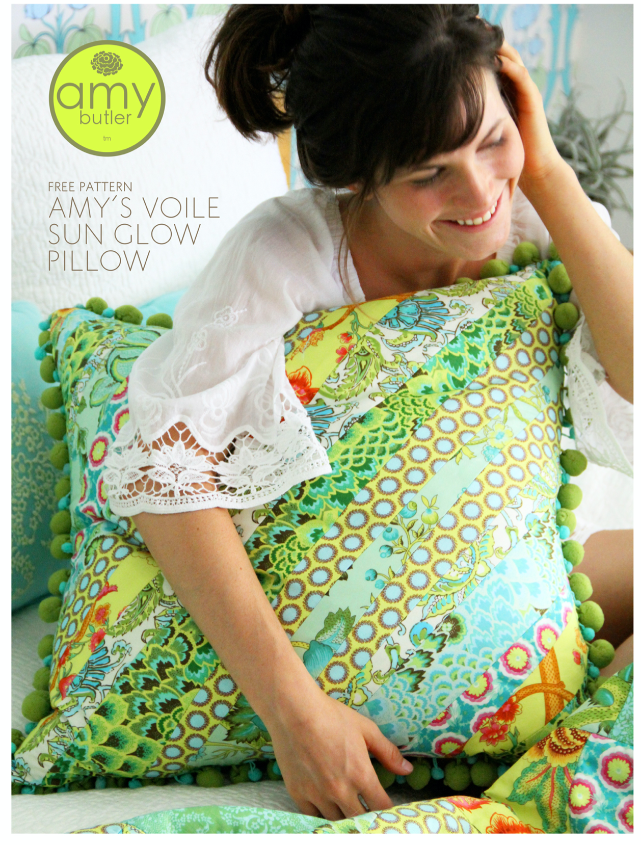 Amy's Butler Voile Sun Glow Pillow