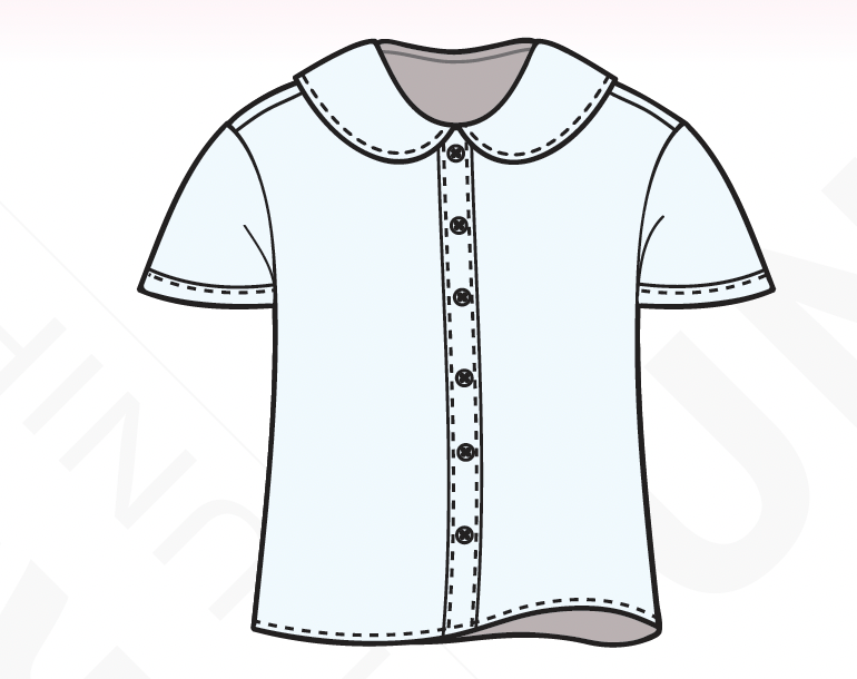 Berean Junior Academy - Girls Short Sleeve Peter Pan Collar Shirts U550