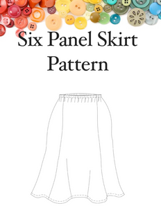 Six Panel Skirt Lesson One Woman Size 26 28 30 32