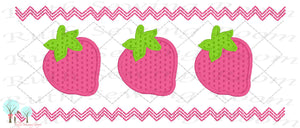 Strawberry  Faux Smocking Stitch  Embroidery Design Ruth Sewing Room 