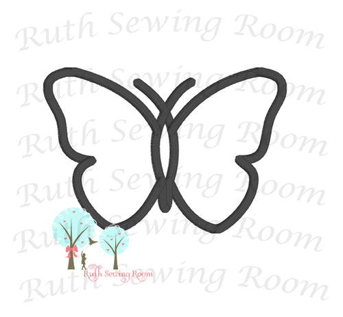 Butterfly Applique   - Embroidery Design Instant download Machine Embroidery - This is NOT a PATCH!