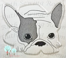 FRENCH BULLDOG APPLIQUE - MACHINE EMBROIDERY - RUTH SEWING ROOM 