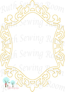 Frame 3 -  Frame for  Monogram - Embroidery Design Instant download Machine Embroidery - This is NOT a PATCH!