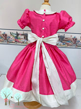 Flower Girl Bright Pink, Poly Silk DUPIONI, Christmas Party, Birthday, Cinderella Pageant OOC- Other Colors Available