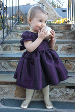 Deep Purple  Silk DUPIONI, Christmas Party Dress, Other Colors Available