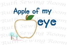 Apple Of my Eye Vintage Stitch - Applique 3 Apples,  Fall Harvest, Applique  Design Instant download Embroidery - This is NOT a PATCH