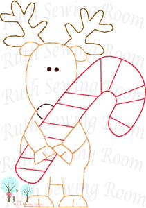 Christmas Vintage Stitch Snowman - Reindeer -  Bear - Set - Embroidery  Design Instant download Machine Embroidery - This is NOT a PATCH