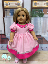 Pretty in Pink with Rhinestones  - Fits American Girl - Journey Girl -Our Generation -  Girls of Faith Dolls - OOAK