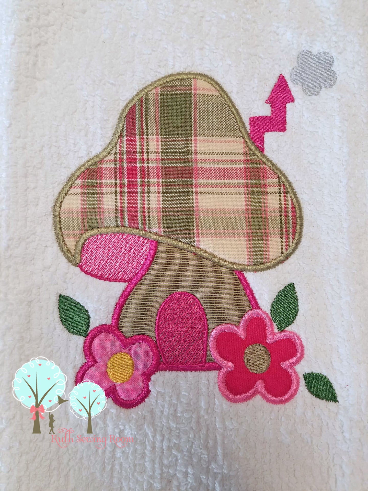 Mushroom Fairy Garden 2 - Applique embroidery Design – Ruth Sewing