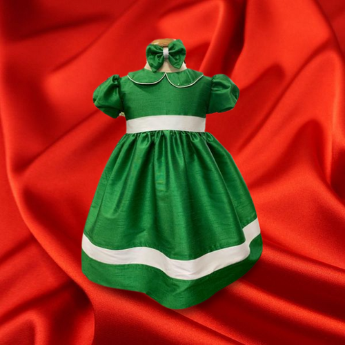 Beauty - Sunday Best - Poly Silk Dupioni  Kelly Green - RTS please to by measurements listing below