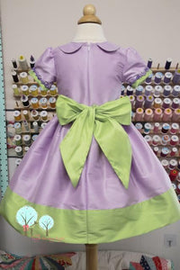 Beauty - Sunday Best -  RTS Lavender and Apple Green Polyester Silk Dupioni