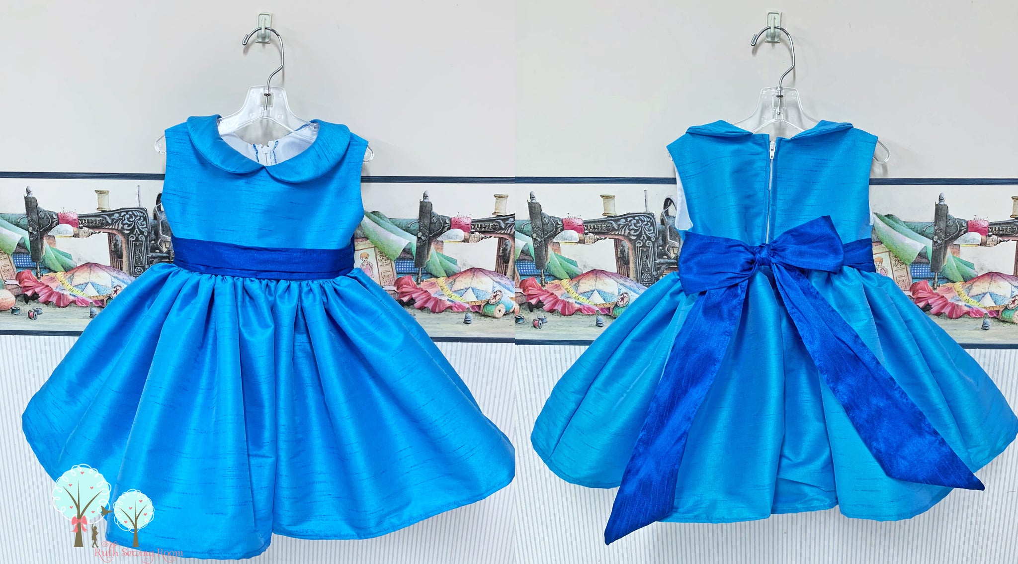 Sapphire Blue Flower Girl Dresses