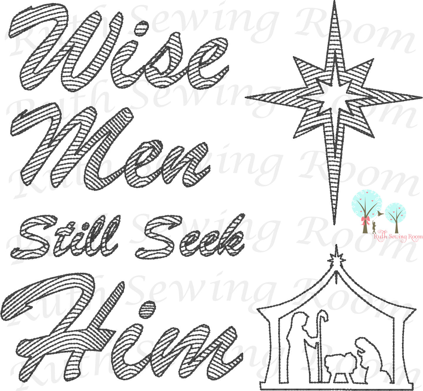 Wise Men Still Seek Him - Christmas Vintage Stitch